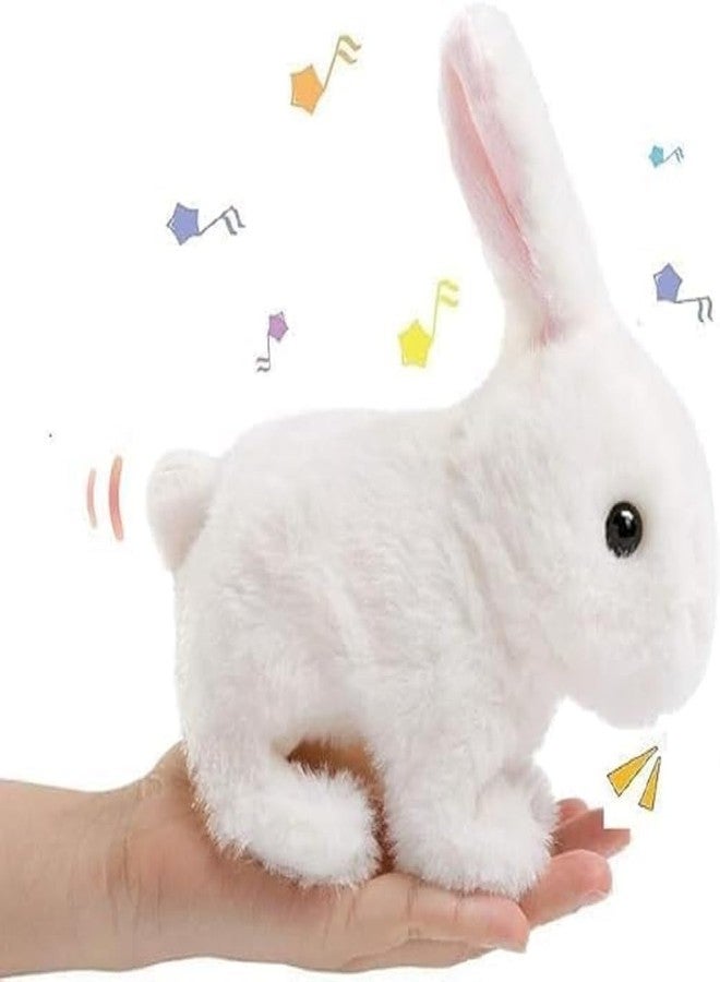 FEDDE Hopping Walking Bunny Toy with Sounds, Jumping Wiggling Ears, Twitching Mouth and Nose, Educational Interactive Bunny Rabbit Toy for Baby Kids - Image 2